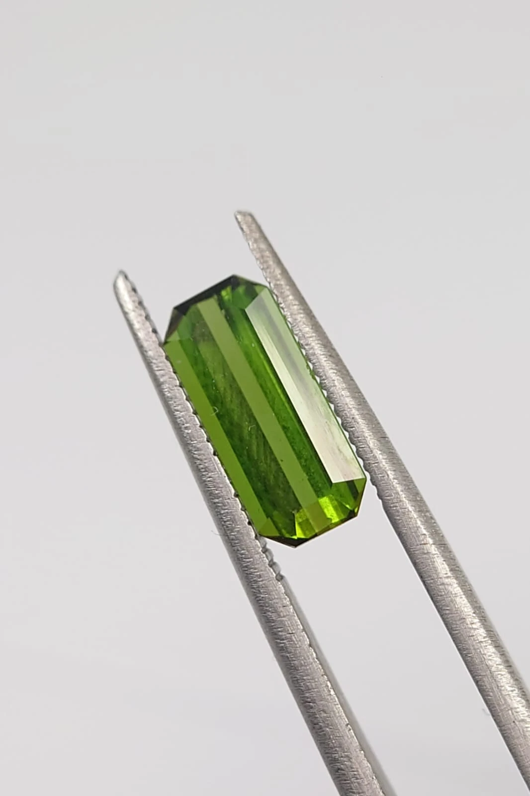 1.6ct Natural Green Tourmaline Emerald Cut loose Gemstone from Nigeria — view 3